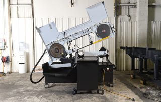 Horizontal Pivot Band Saw Doors Open