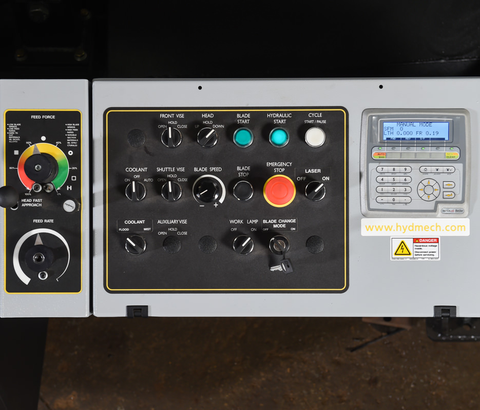 S-20 Horizontal Pivot Band Saw Angle Measurement