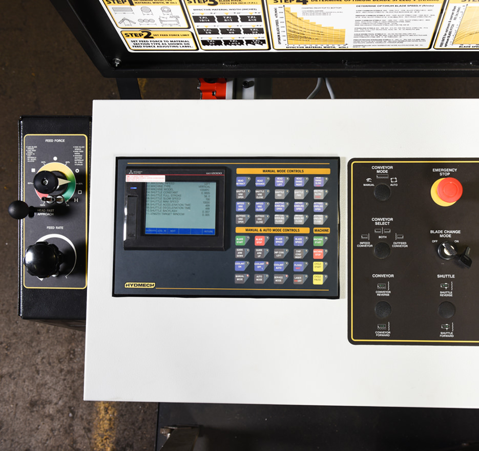 S-20 Horizontal Pivot Band Saw Angle Measurement