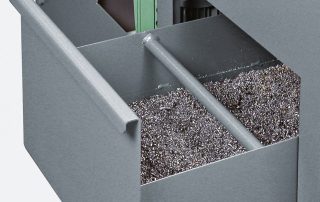 C370-2SI steel base with chip drawer