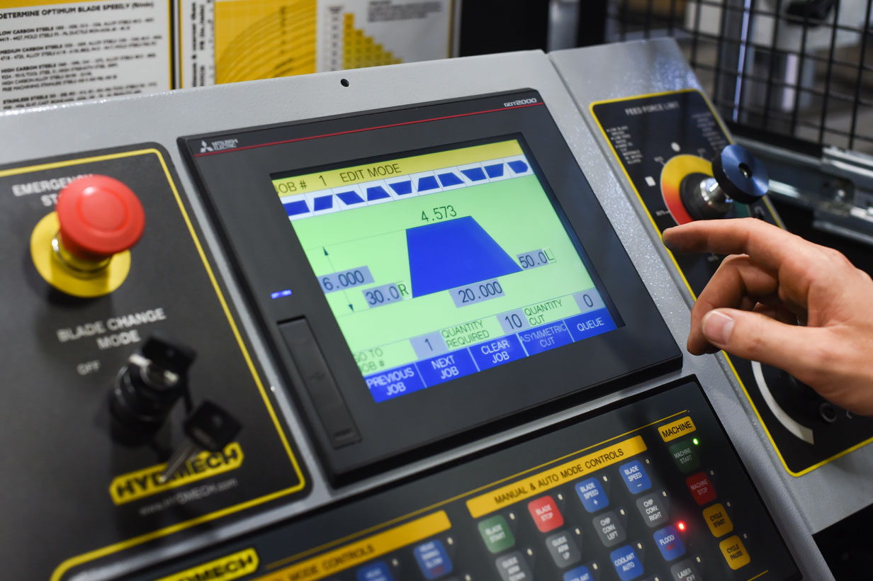 S-20 Horizontal Pivot Band Saw Angle Measurement